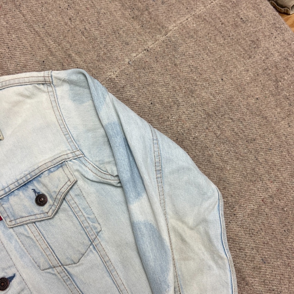 Vintage Levi's 75405 Denim Jacket Mens Large Blue 1990s US Air Force - Picture 6 of 13